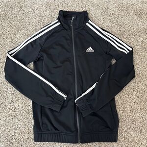 Womens Adidas Black Stripe Jacket Size Small